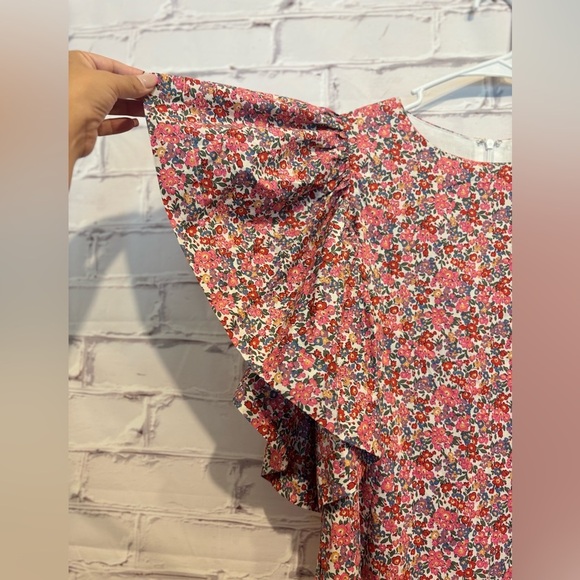 Floral Ruffle Sleeve Mini Dress - Picture 3 of 6